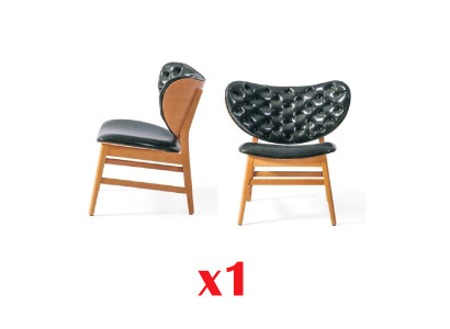 Silla tapizada de comedor sin reposabrazos sillón de lujo sala de estar