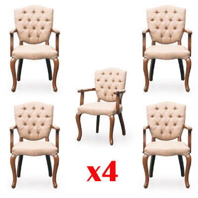 Juego de sillas de comedor diseño sofá 4 sillas conjunto Grupo Set Tapizado Nuevo