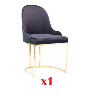 Sillas de comedor de madera Sillón de lujo Azul Sillón Sala de estar
