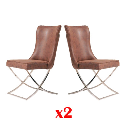 Conjunto de sillas de comedor diseño gastronómico 2 sillas grupo tapizado