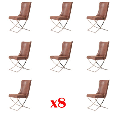 Conjunto de sillas tapizadas, grupo de sillones silla 8 sillas, comedor club