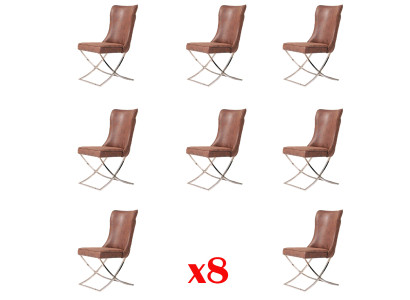 Conjunto de sillas tapizadas, grupo de sillones silla 8 sillas, comedor club