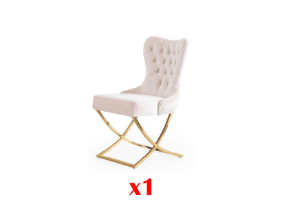 Silla de comedor de 1 plaza sillón acero inoxidable lujo diseño de muebles moderno