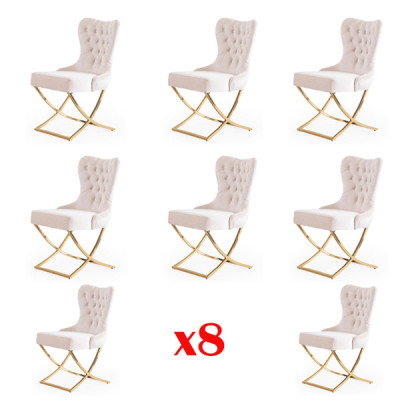 Juego de sillas de comedor, conjunto de sillas, grupo completo de comedor, 8 piezas.