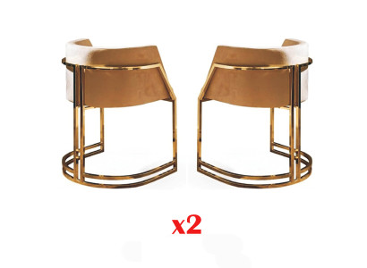 Lujo 2x sillas silla de comedor sillas de cocina silla de salón silla tapizada Nuevo