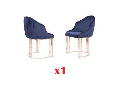 Habitación 1x Silla Sillas Tapizado Textil Moderno Diseñador Respaldo Asiento