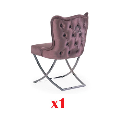 Silla de comedor moderna sin reposabrazos Sillas de comedor diseño textil