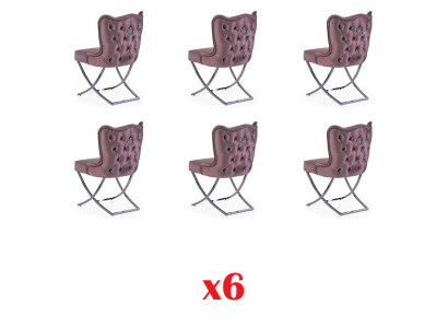 Diseño de sillas Chesterfield, conjunto de sillas tapizadas en tela para hoteles.