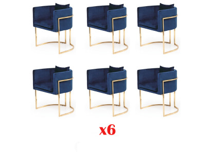 GrupoTextil Sillas Tapizadas Comedor Hostelería Comedor Tela Diseño Conjunto 6 Silla