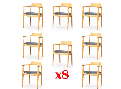 Juego de telas para comedor de 8 sillas de diseñador de cocina con tela tapizada.