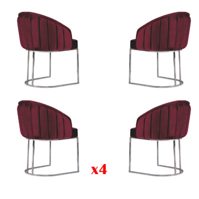 Comedor 4 sillas diseño acolchadas sillones conjunto sillón lounge.