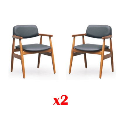 Conjunto de silla de terciopelo Lehn, grupo de sala de estar de tela, conjunto de comedor de silla de madera real.