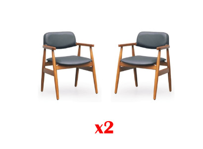 Conjunto de silla de terciopelo Lehn, grupo de sala de estar de tela, conjunto de comedor de silla de madera real.
