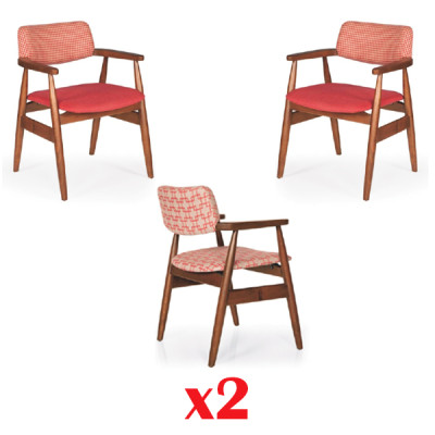 Conjunto de cojines Grupo Nuevo Silla con respaldo Restaurante Industrial Conjunto de comedor Sillas