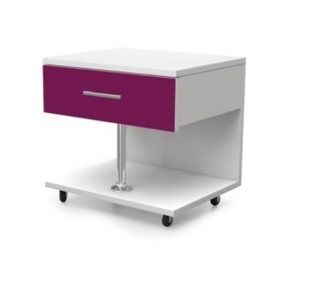 Cama + mesita de noche Muebles de habitación infantil Cama Cuna Mesita de noche 2 piezas Lila Nuevo