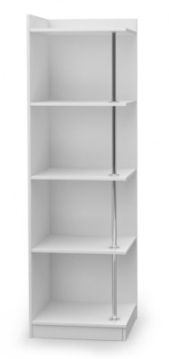 Armario de esquina estantería Librería Armario de madera para habitación infantil juvenil Blanco