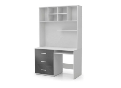 Escritorio de alto brillo gris, mesa de oficina para niños, mesa de salón juvenil, nuevas mesas.
