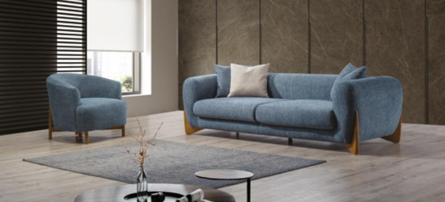 Estilo italiano Conjunto de sofás Muebles de sofá 3+3+1 asientos