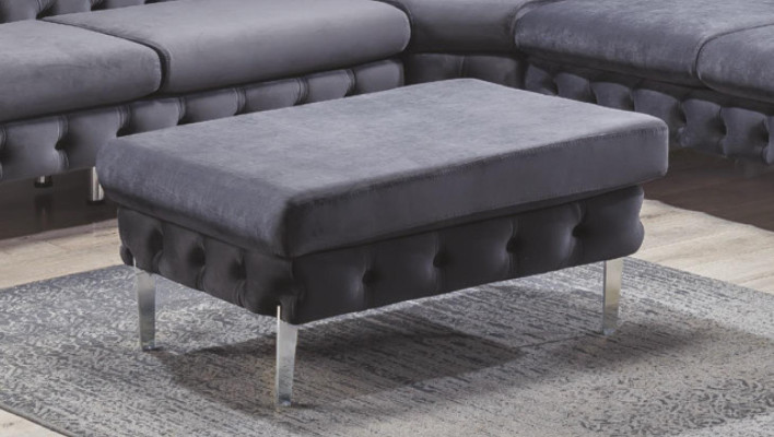 Taburete Azul Sala de estar Chesterfield Mueble elegante Estilo Italiano
