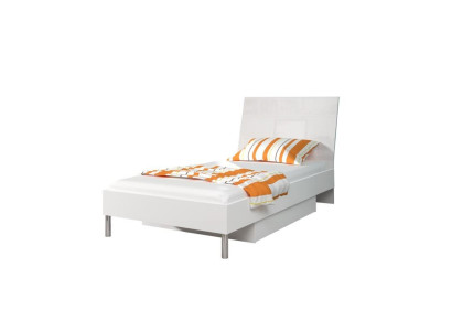 Camas Blancas de Diseño en Madera Brillante Cama Individual para Niñas en Habitación de Niños