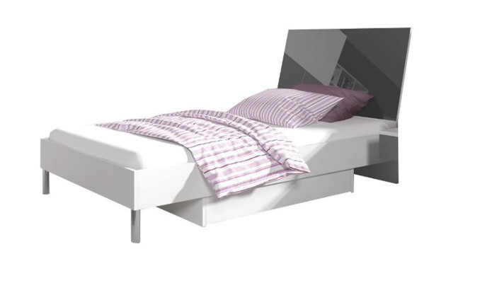 Habitación infantil Cama Dormitorio Camas Cama individual Juvenil Gris Madera