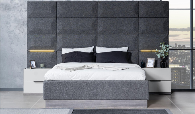 Cama Cama doble Camas Muebles Mobiliario Nuevo Diseño de muebles Brillo dormitorio