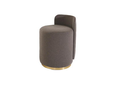 Silla de diseño lujo otomana tocador taburete silla redonda acolchada banco