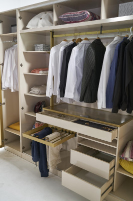 Armario Armario de lujo de madera Muebles de diseño de lujo Dormitorio de lujo