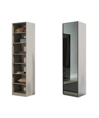 Armario esquinero con espejo, armario de dormitorio, armario de lujo, muebles de vidrio.