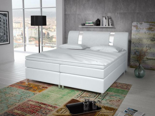 Cama Boxspring Box Hotel con Visco y colchón Cama de Cuero Cama Doble