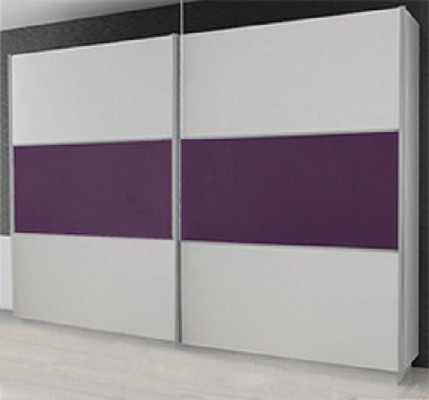Armario XXL 200/240 y 270 cm con puertas correderas en alto brillo