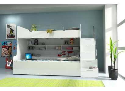 Litera litera cama infantil juvenil litera alta Nueva blanca/blanca
