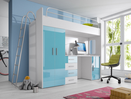 CAMA LITERA LITERA LITERA + ESCRITORIO Armario Camas Habitación infantil