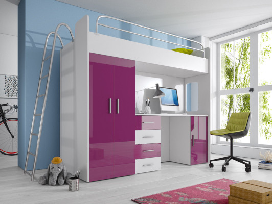 CAMA LITERA LITERA LITERA + ESCRITORIO Armario Camas Habitación infantil