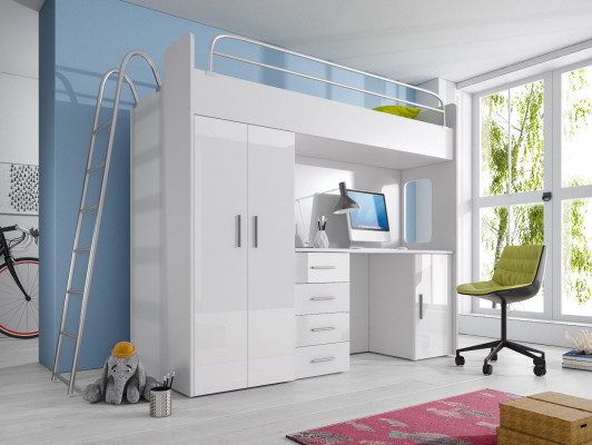 CAMA LITERA LITERA LITERA + ESCRITORIO Armario Camas Habitación infantil