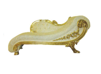 Chesterfield recámara estilo antiguo. Elegante diván chaise longue sofá.