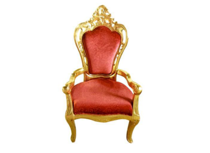 Silla Trono Asiento Set Comedor Diseñador Madera Estilo Antiguo Barroco Rococó Rey