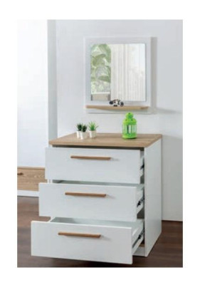 Habitación infantil Cama Casa Cama con dosel Juego de dormitorio con espejo de 4 piezas.