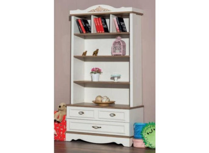 Estantería blanca para habitación juvenil, mueble estante para libros, estantería para dormitorio, nuevo.