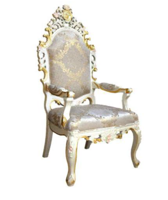 Silla trono sillón juego comedor madera diseñador estilo antiguo barroco rococó.