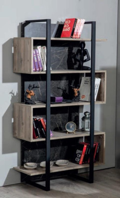 Estantería de libros moderna de madera para habitación infantil en color marrón, mueble de diseño para dormitorio nuevo.