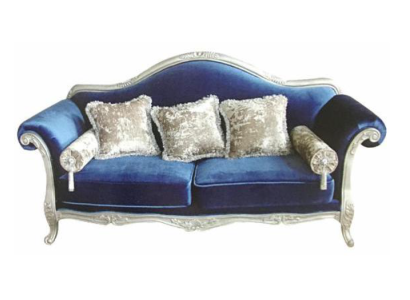 Sofá trono biplaza acolchado real de dos plazas de terciopelo estilo antiguo Chesterfield.