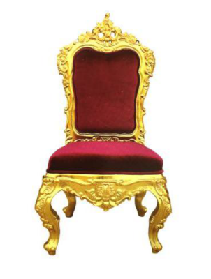 Silla Trono Sillón Set Comedor Diseñador Madera Estilo Antiguo Rococó Barroco