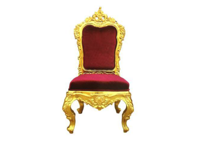 Silla Trono Sillón Set Comedor Diseñador Madera Estilo Antiguo Rococó Barroco