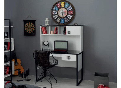 Escritorio blanco muebles madera habitación infantil diseño moderno mesa juvenil nuevo.