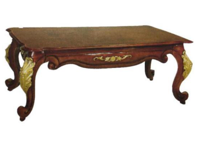 Barroco Rococó Mesa de centro de madera de categoría extra para sofá o sillón