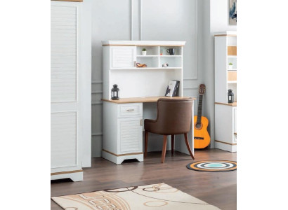 Escritorio blanco de madera para habitación juvenil infantil muebles diseño mesa blanca