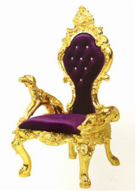 Trono Silla Sillas Real Tapizado Chesterfield Terciopelo 1 Plaza Estilo Antiguo