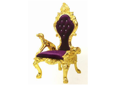 Trono Silla Sillas Real Tapizado Chesterfield Terciopelo 1 Plaza Estilo Antiguo