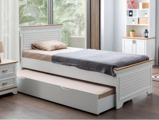 Cama doble con cajón de cama Muebles de madera Camas Cama para niños Cama juvenil Adolescente